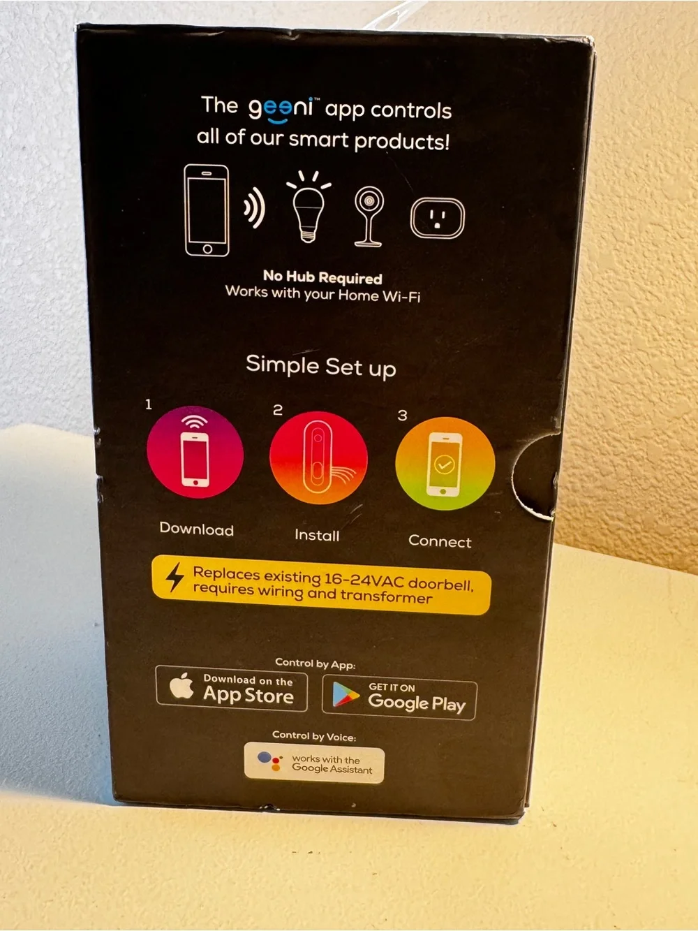 Smart Wi‑Fi Doorbell Camera — Black